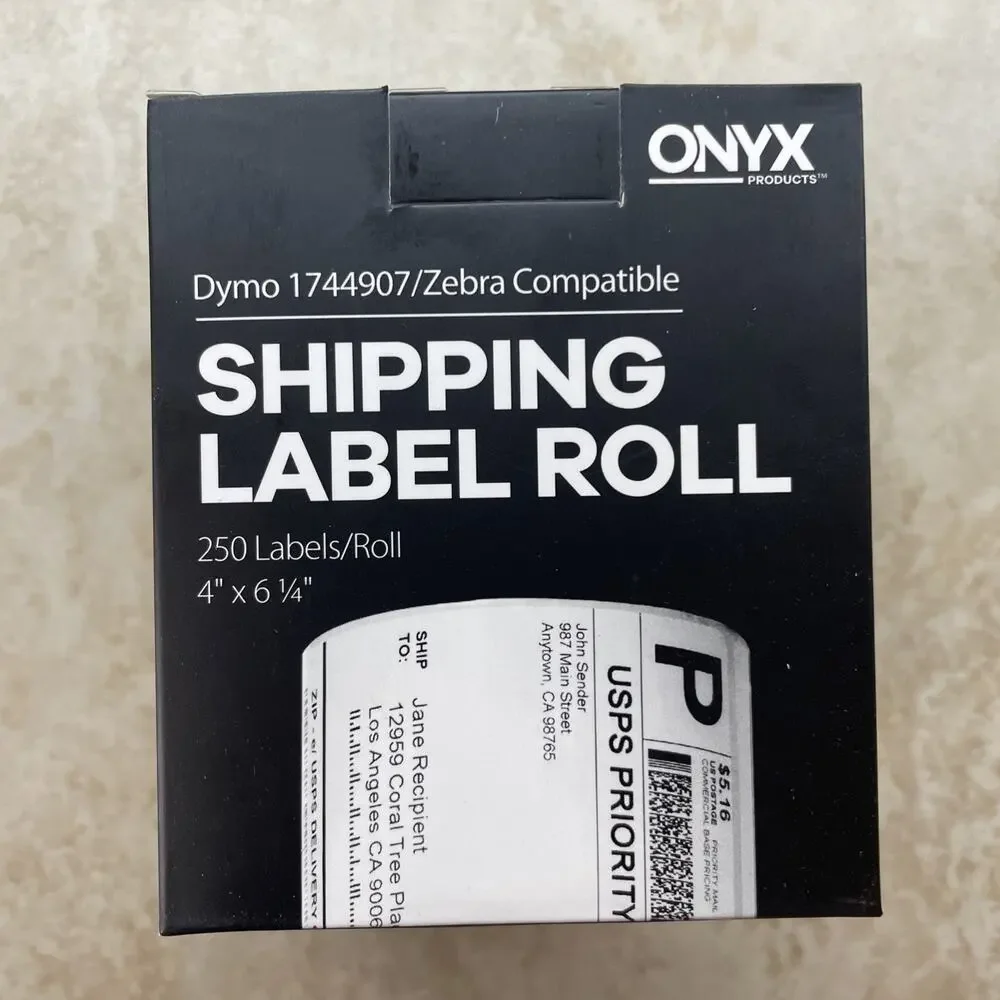 Shipping Label 2 ROLLS Onyx Rolls 4